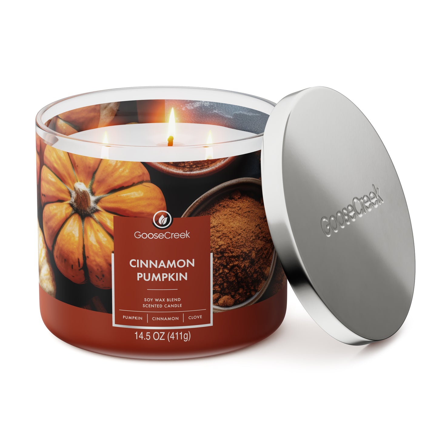 Cinnamon Pumpkin 3-Wick Candle