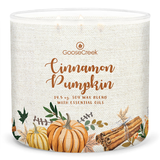 Load image into Gallery viewer, Cinnamon Pumpkin Large 3-Wick Candle
