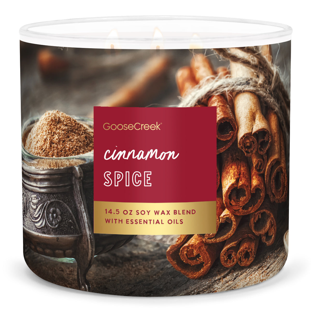 Load image into Gallery viewer, Cinnamon Spice Large 3-Wick Candle
