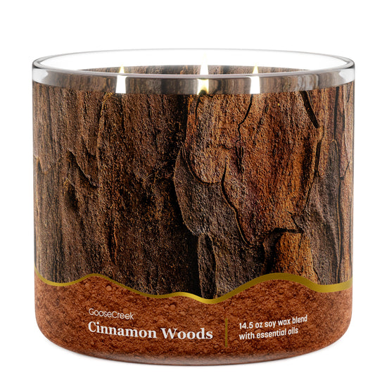 Cinnamon Woods Large 3-Wick Candle