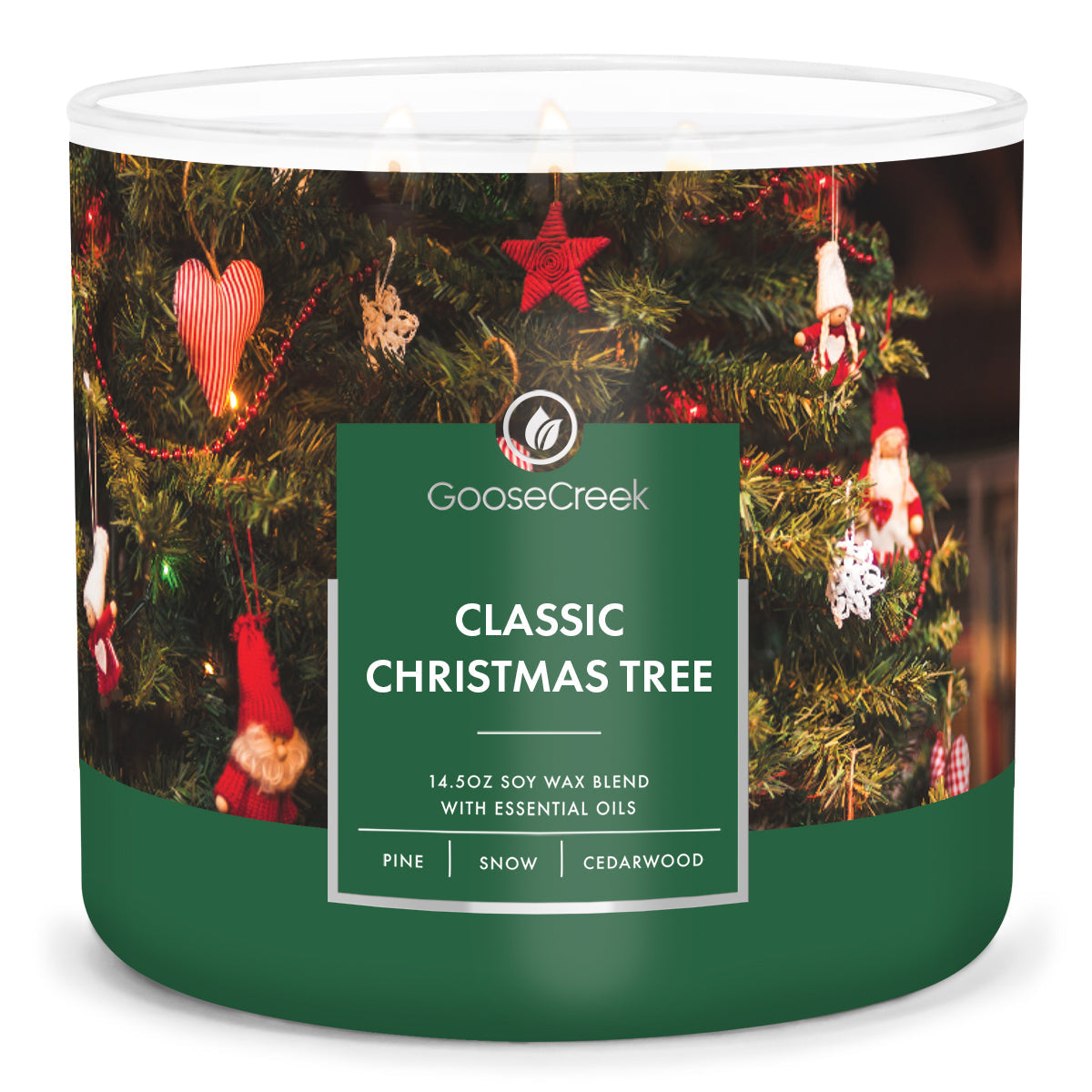 Load image into Gallery viewer, Classic Christmas Tree Large 3-Wick Candle
