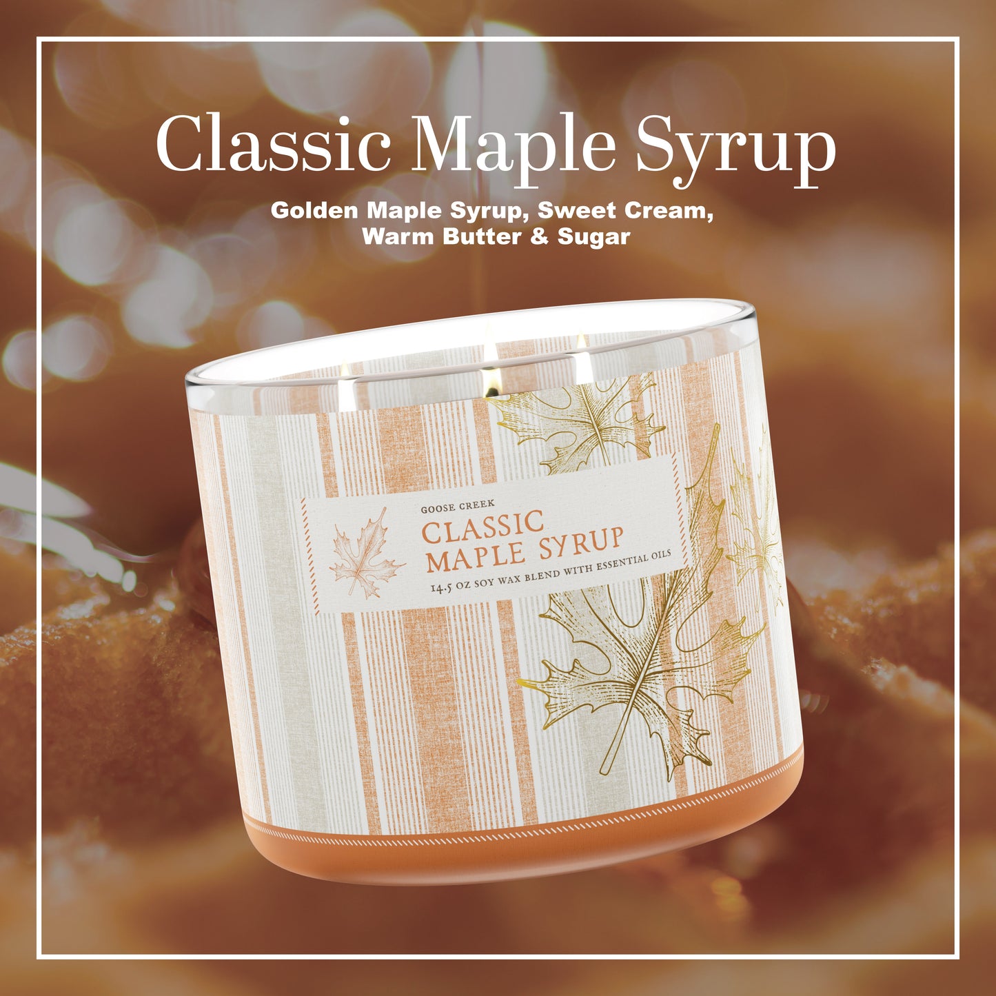 Classic Maple Syrup 3-Wick Candle