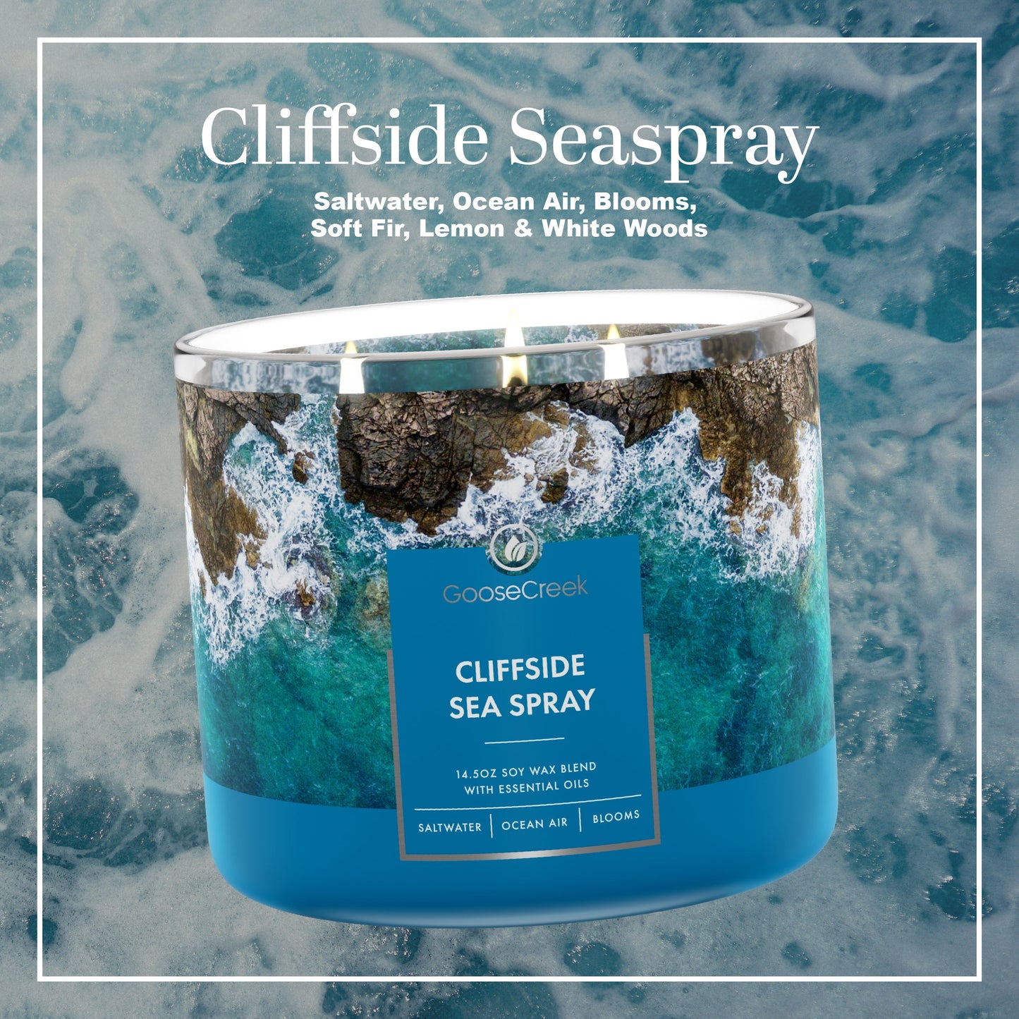 Cliffside Sea Spray 3-Wick Candle