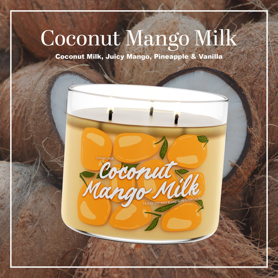 Coconut Mango Milk 3-Wick Large Candle