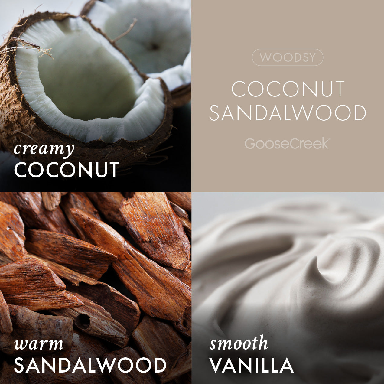 Coconut & Sandalwood Aromatherapy 3-Wick Candle