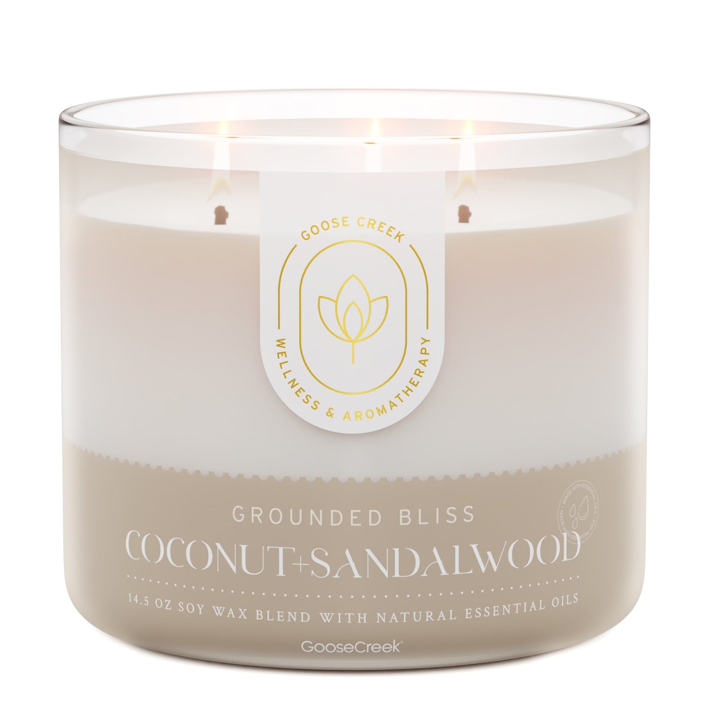 Coconut & Sandalwood Aromatherapy 3-Wick Candle