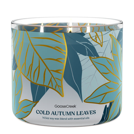 Cold Autumn Leaves 3-Wick Candle