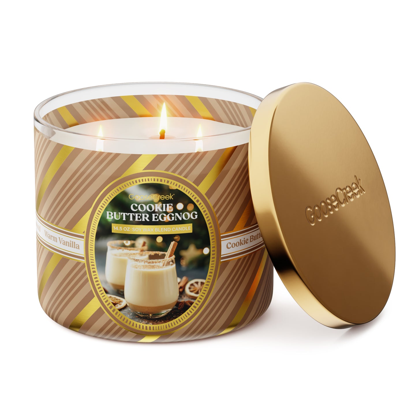 Cookie Butter Eggnog 3-Wick Candle