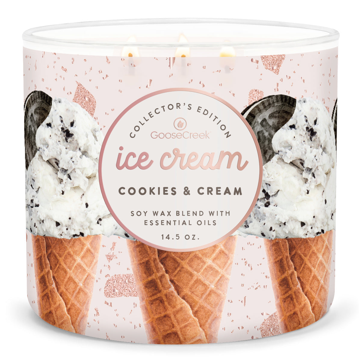 Cookie & Cream Ice Cream Large 3-Wick Candle