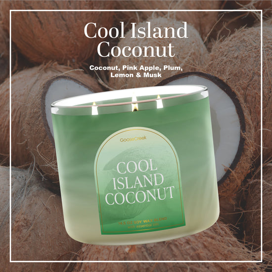 Cool Island Coconut 3-Wick Candle