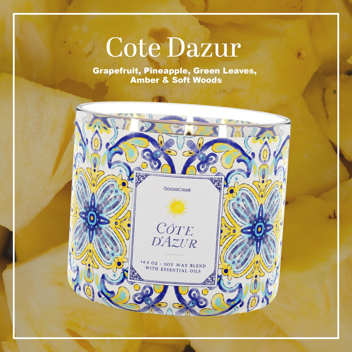 Cote D'Azur Large 3-Wick Candle