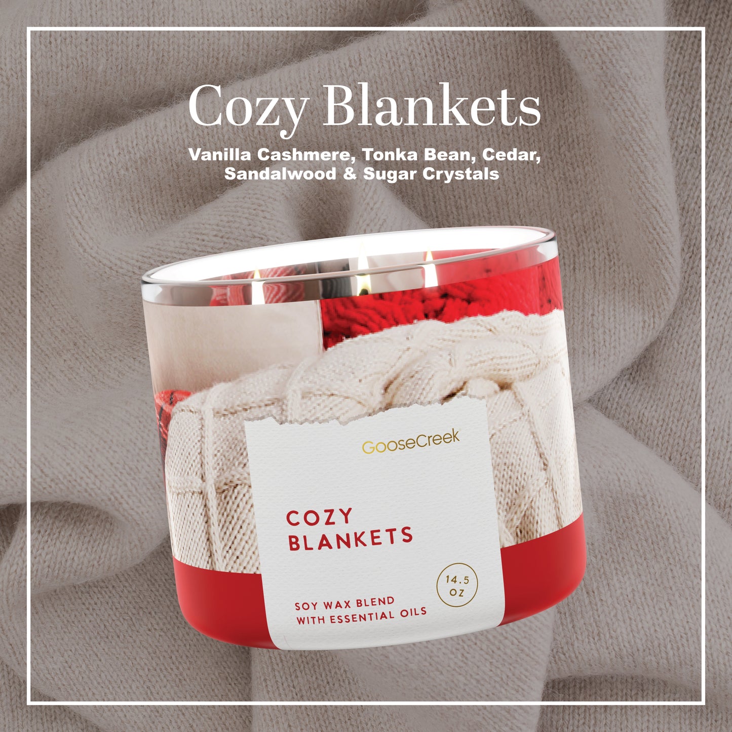 Cozy Blankets 3-Wick Candle