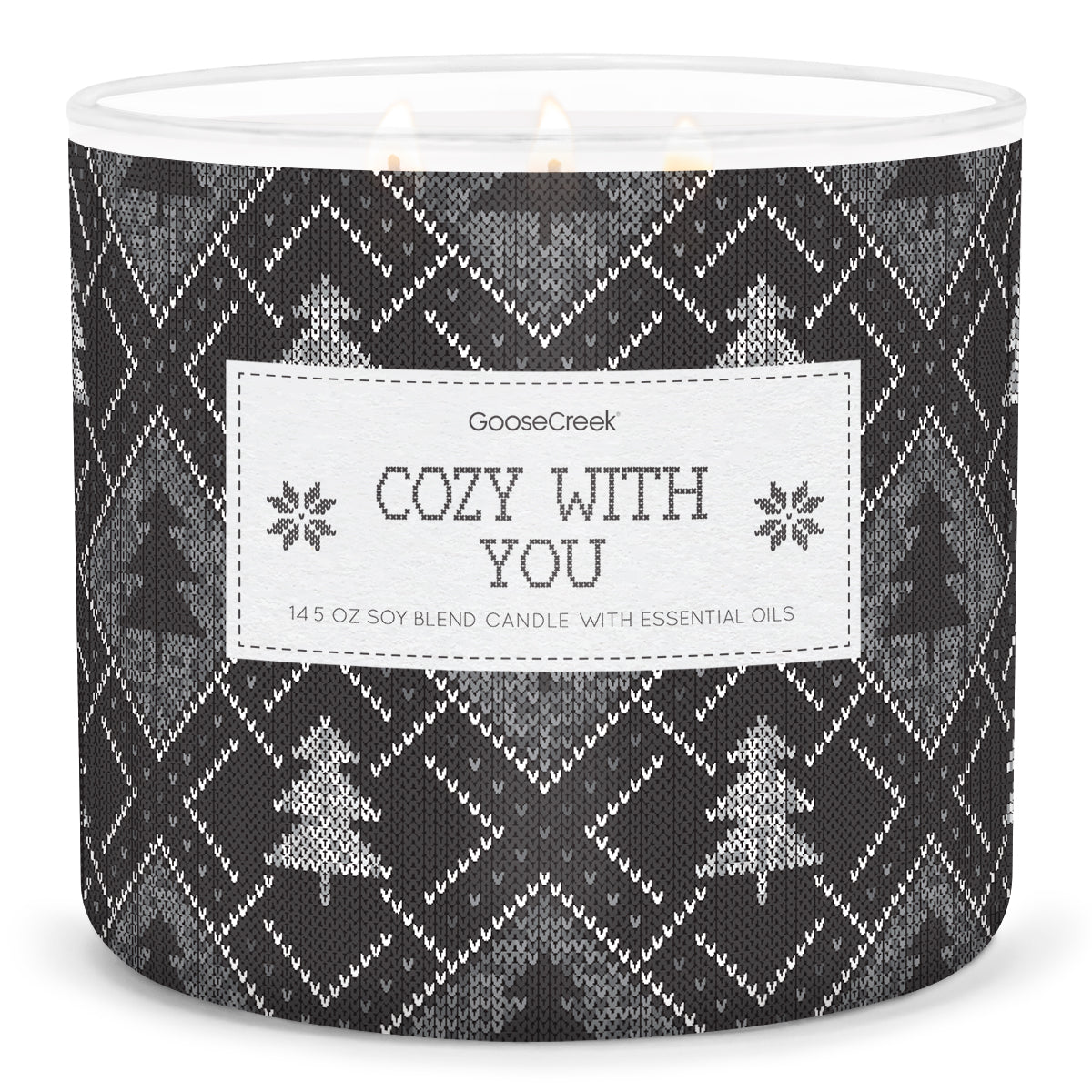 Cozy With You 3Wick Candle Warm Fragrance for Holiday Relaxation
