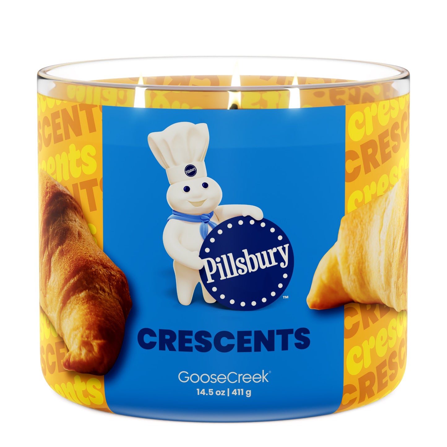 Crescents Large 3-Wick Pillsbury Candle