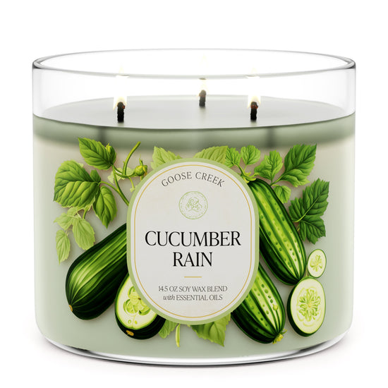 Cucumber Rain Large 3-Wick Candle