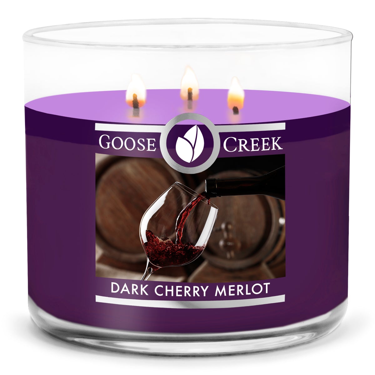 Load image into Gallery viewer, Dark Cherry Merlot Large 3-Wick Candle
