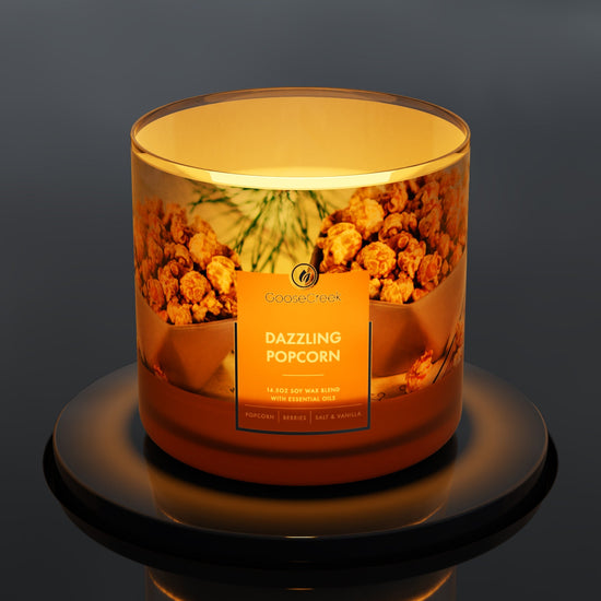 Dazzling Popcorn Large 3-Wick Candle