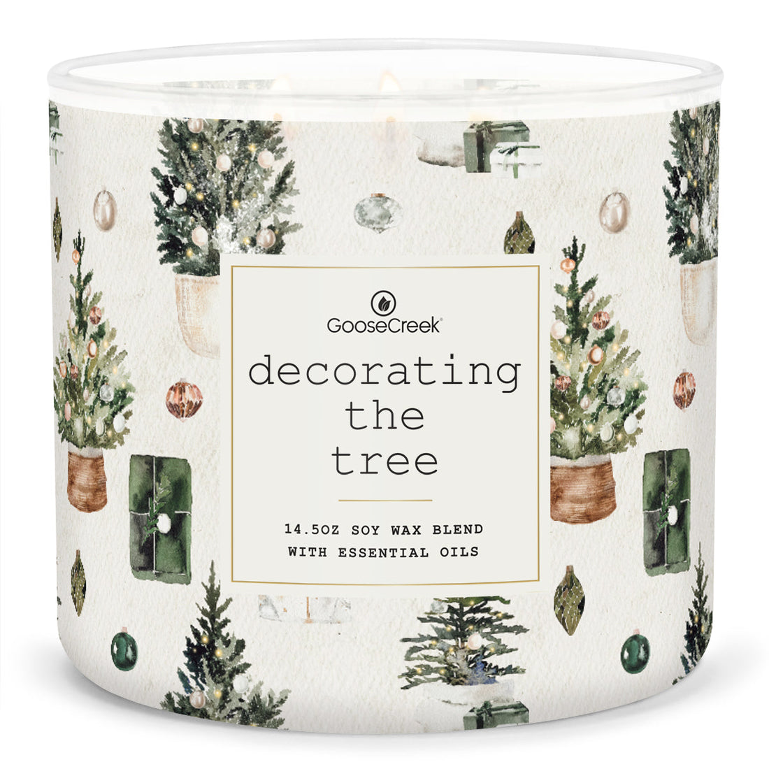 Christmas Tree Scented Candle Decorating the Tree Festive Fragrance
