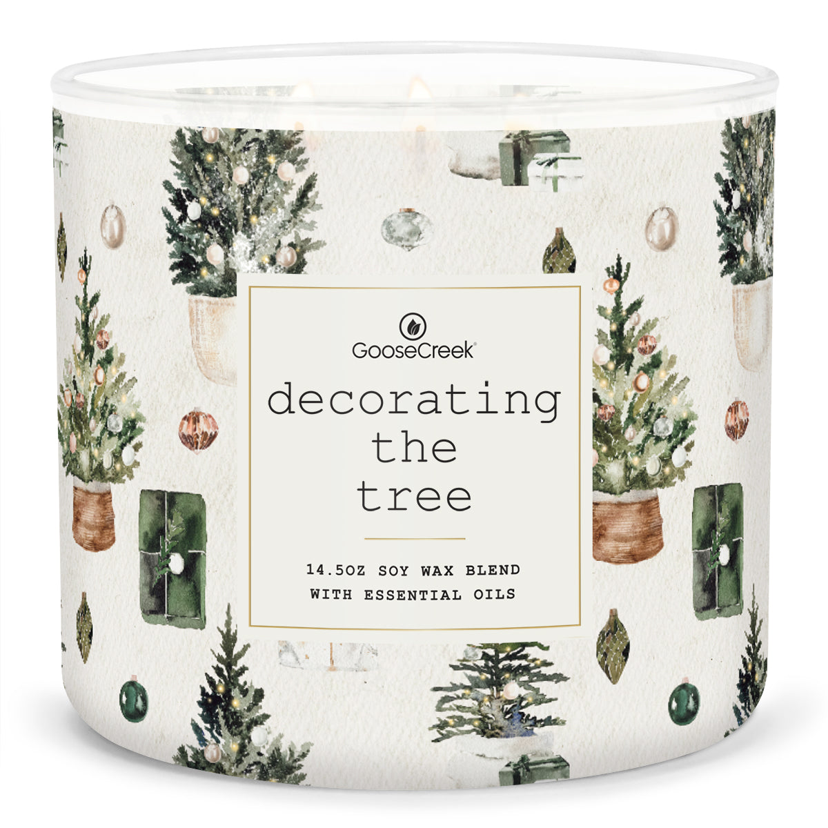 Load image into Gallery viewer, Decorating the Tree Large 3-Wick Candle
