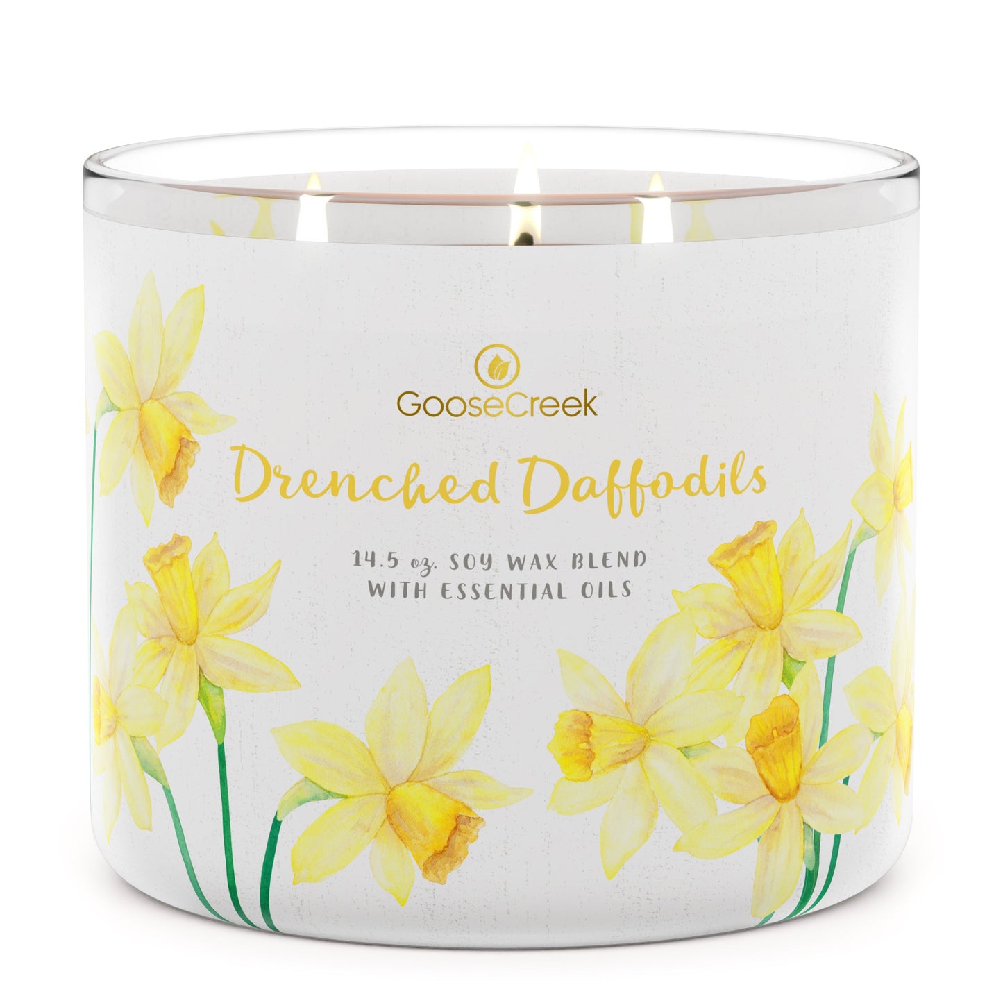 Load image into Gallery viewer, Drenched Daffodils Large 3-Wick Candle
