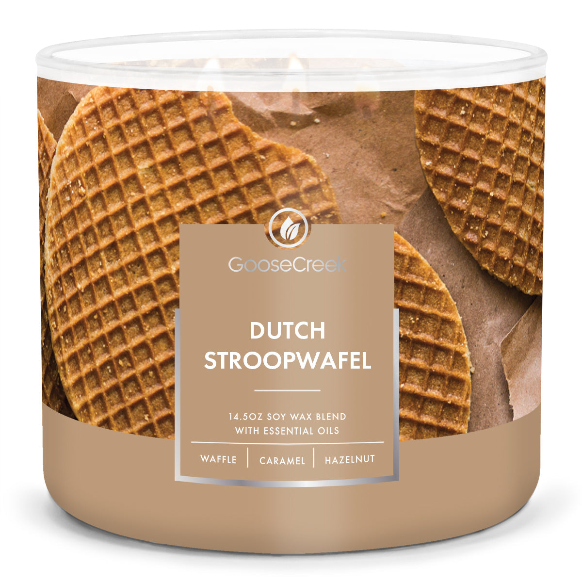 Load image into Gallery viewer, Dutch Stroopwafel Large 3-Wick Candle
