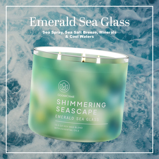 Emerald Sea Glass 3-Wick Candle