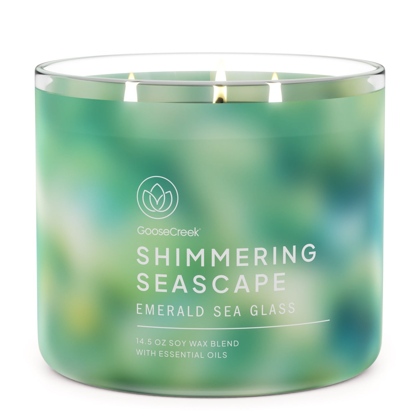 Emerald Sea Glass 3-Wick Candle