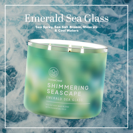 Emerald Sea Glass Large 3-Wick Candle