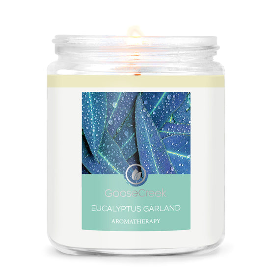 Eucalyptus Garland 7oz Aromatherapy Single Wick Candle
