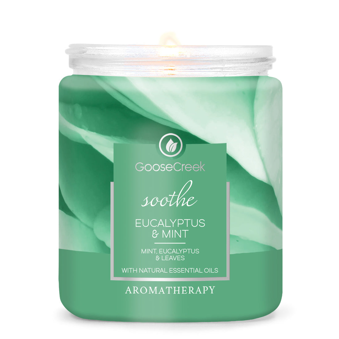 Eucalyptus Mint Aromatherapy Candle Tranquility in a Jar Goose