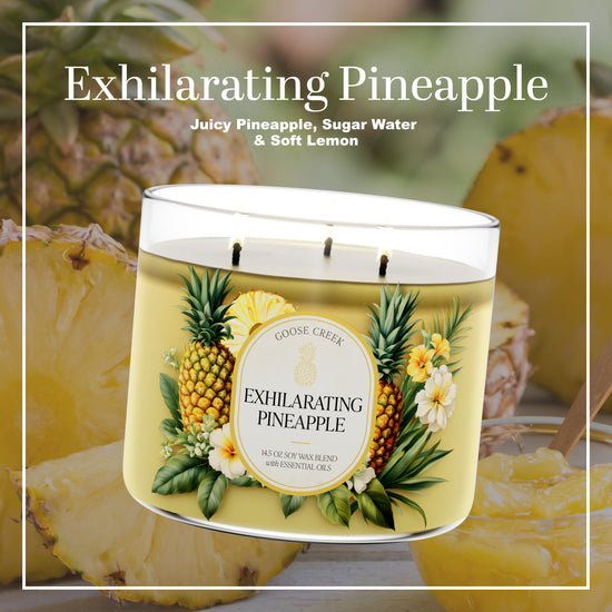 Exhilarating Pineapple Large 3-Wick Candle