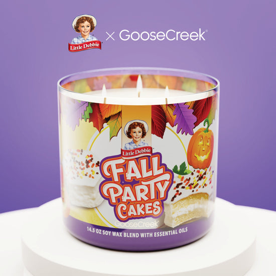 Load image into Gallery viewer, Fall Party Cakes Little Debbie ™ 3-Wick Candle
