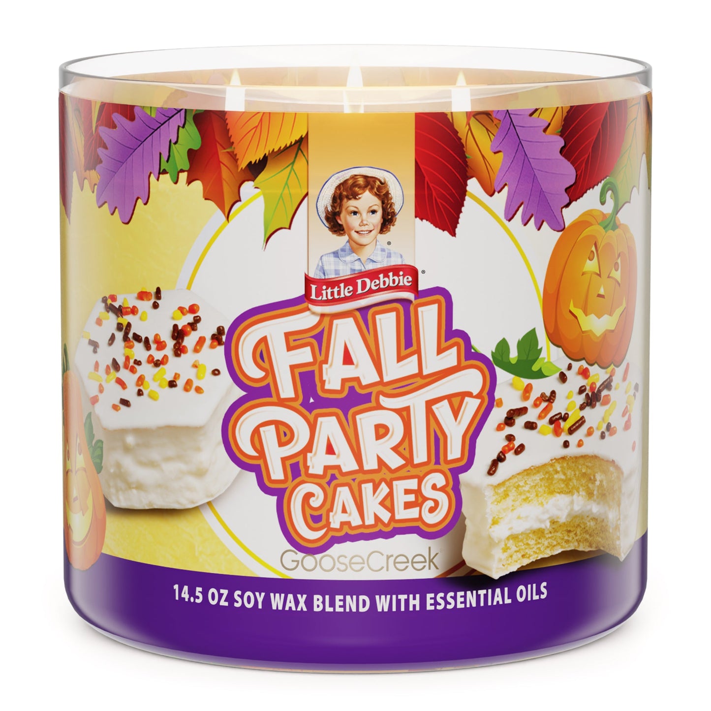 Fall Party Cakes Little Debbie ™ 3-Wick Candle