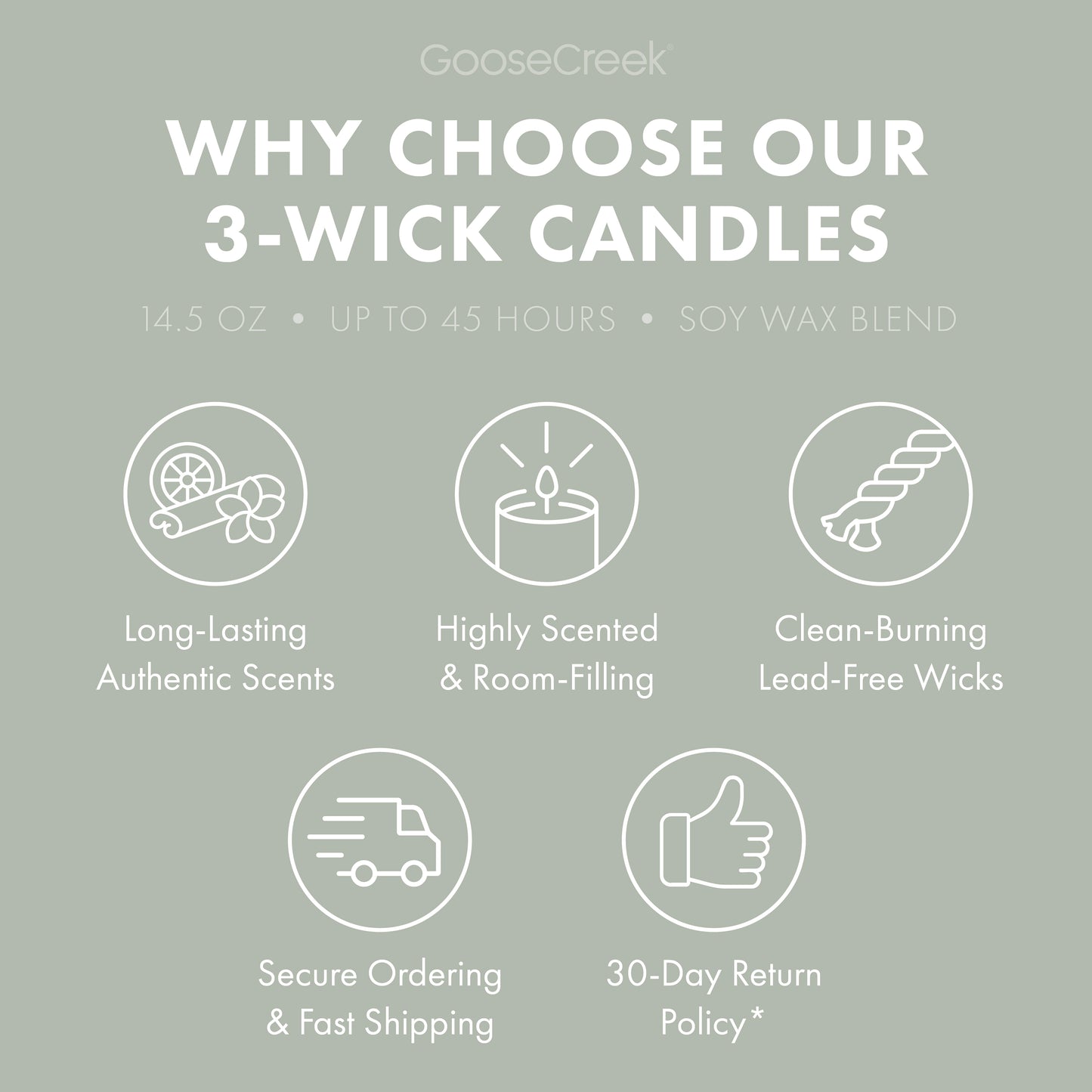 First Autumn Frost 3-Wick Candle