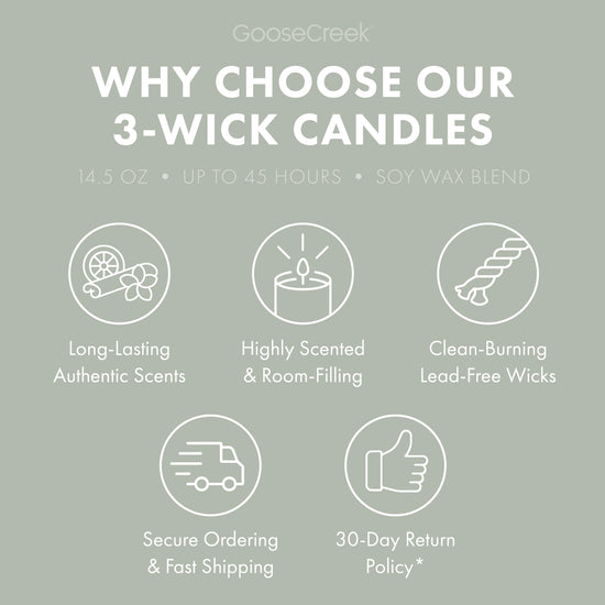 First Autumn Frost 3-Wick Candle