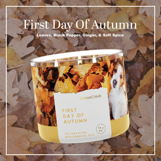 First Day of Autumn 3-Wick Candle