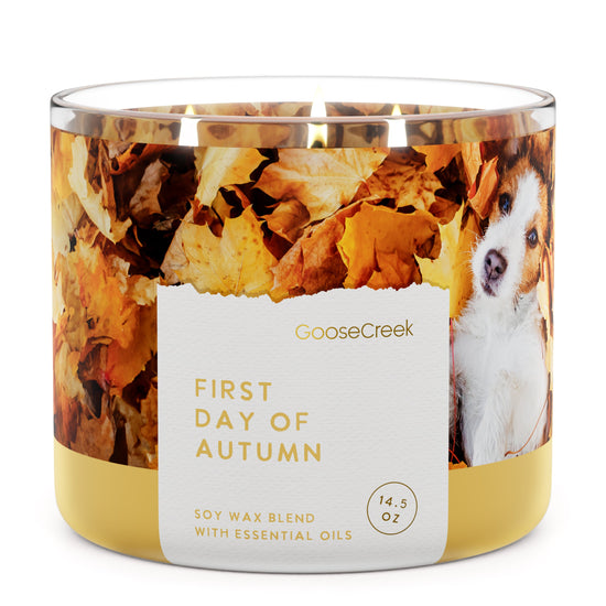 First Day of Autumn Large 3-Wick Candle