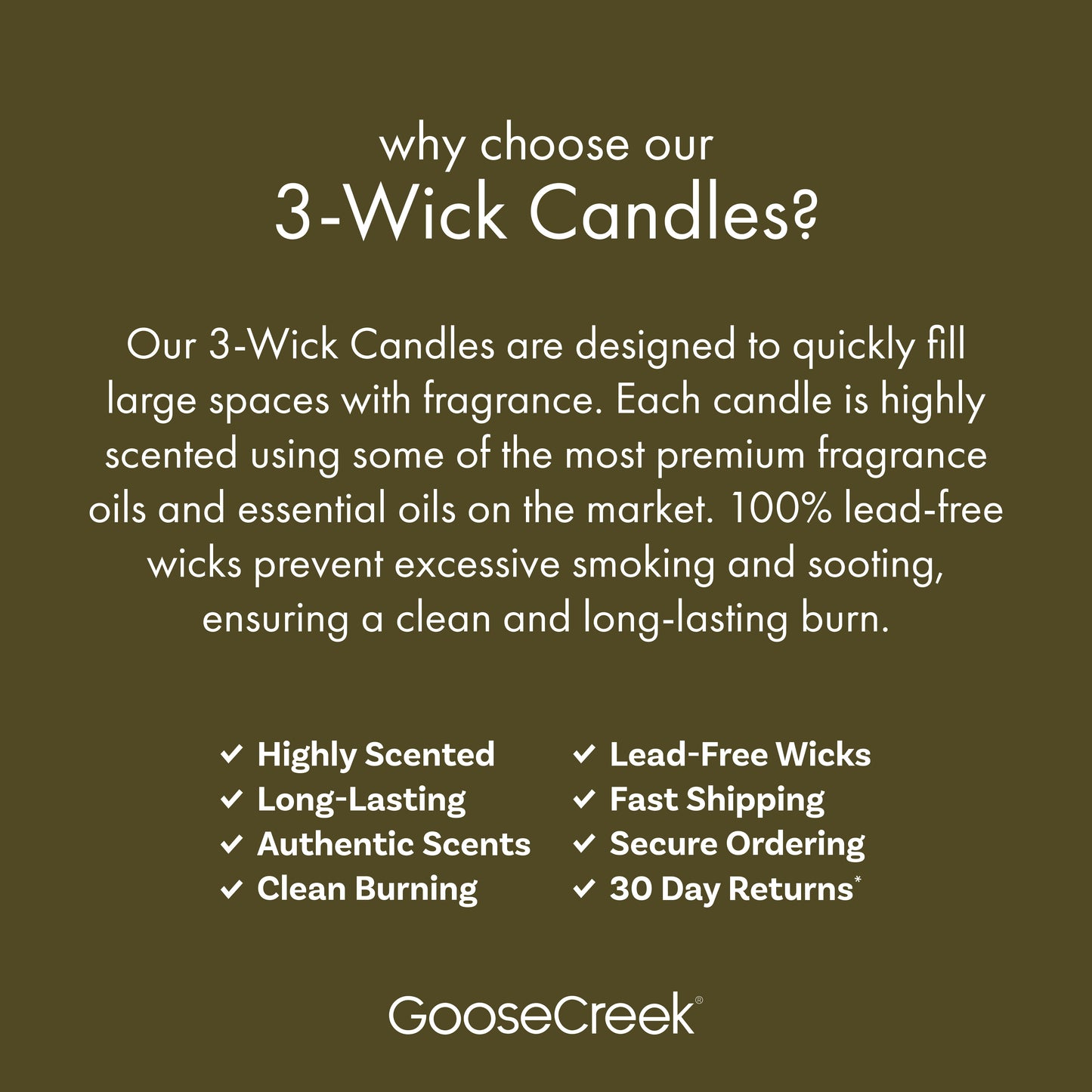 Forest Pine Trees 3-Wick Candle