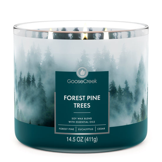 Forest Pine Trees 3-Wick Candle