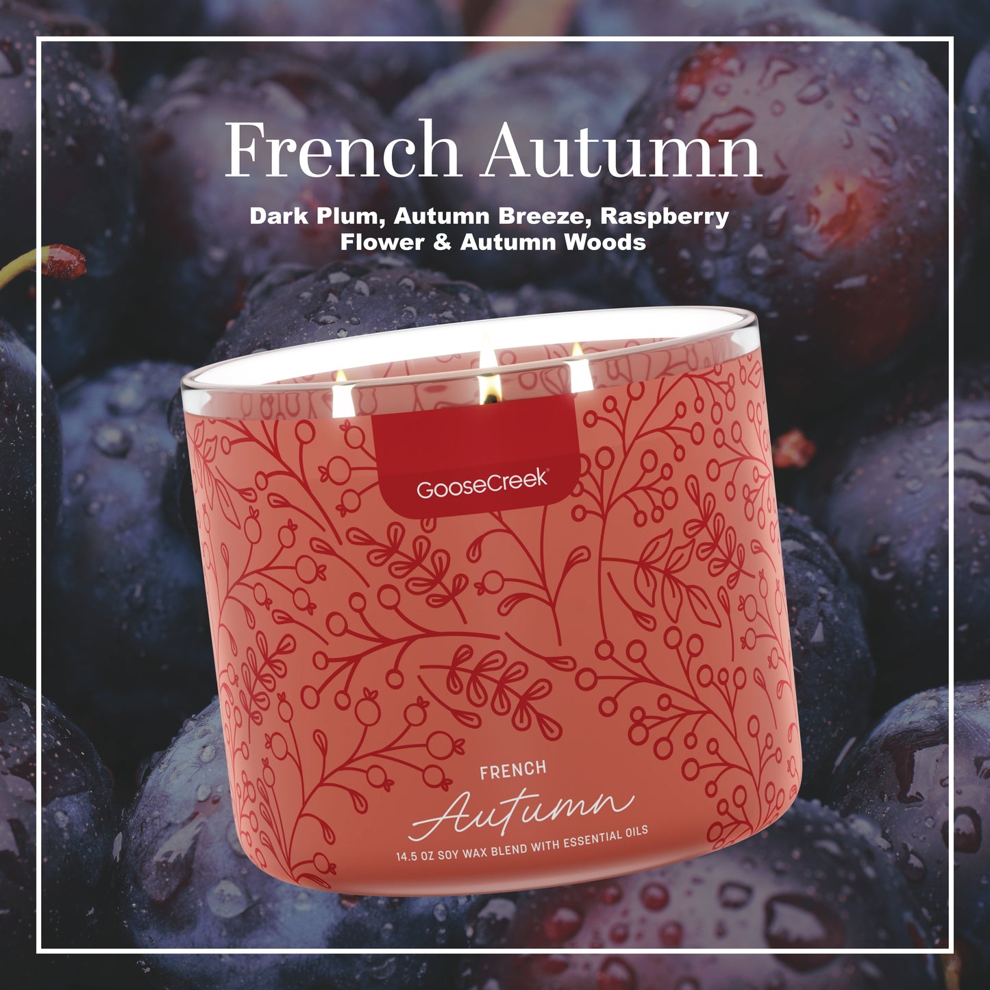 French Autumn Large 3-Wick Candle