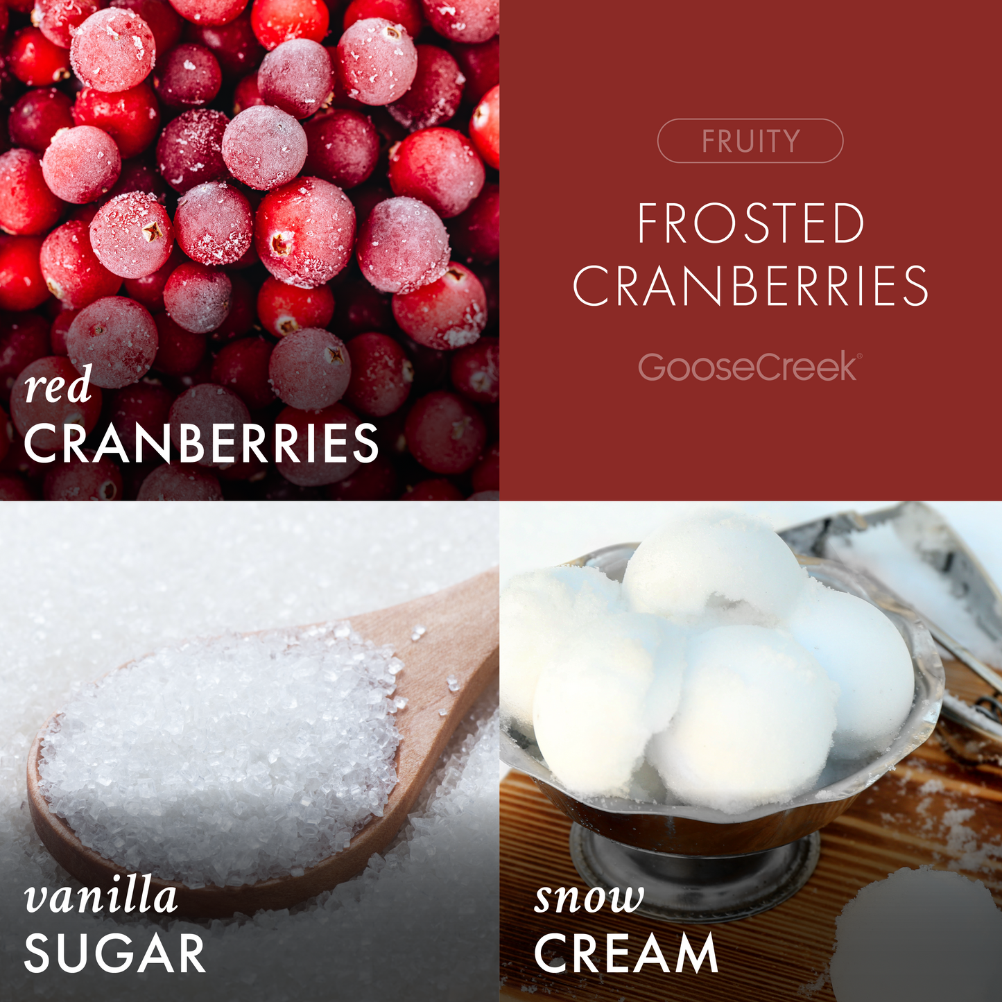 Frosted Cranberries 3-Wick Candle