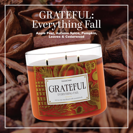 GRATEFUL: Everything Fall Large 3-Wick Candle