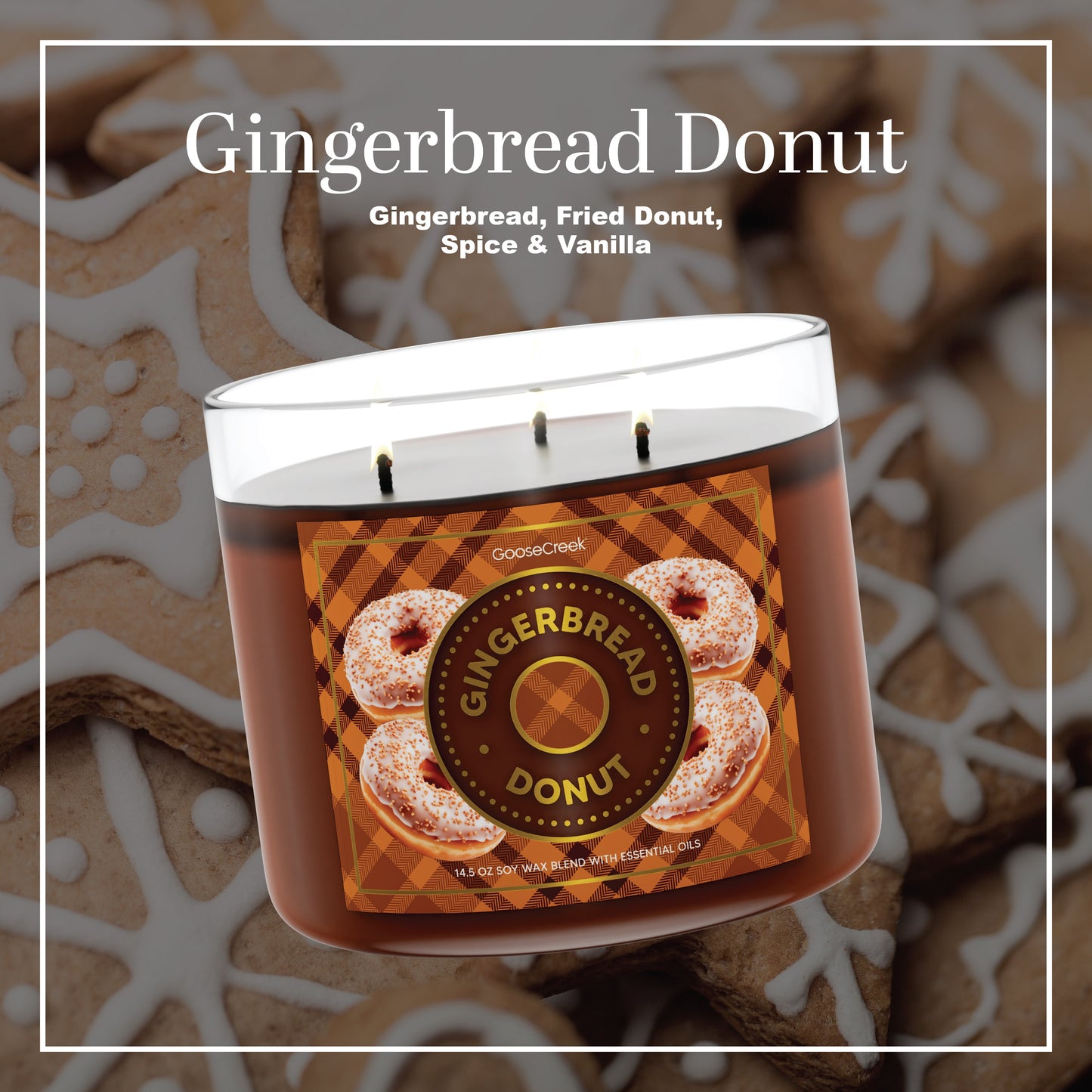 Gingerbread Donut 3-Wick Candle