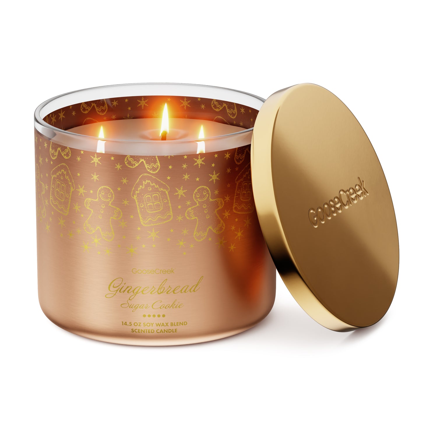 Gingerbread Sugar Cookie 3-Wick Candle