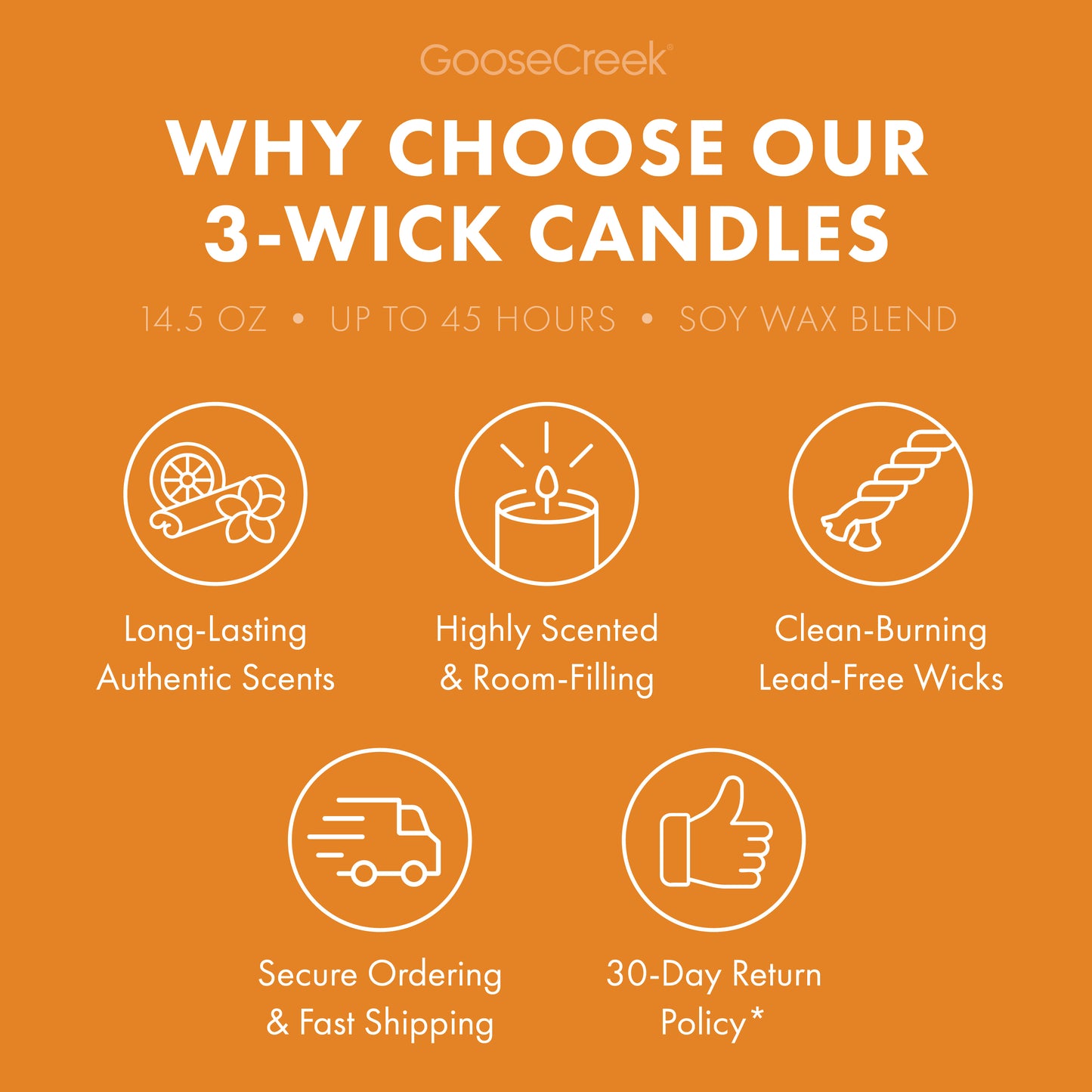 Golden Harvest Citrus 3-Wick Candle