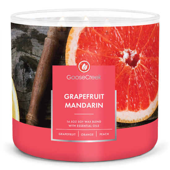 Load image into Gallery viewer, Grapefruit Mandarin Large 3-Wick Candle
