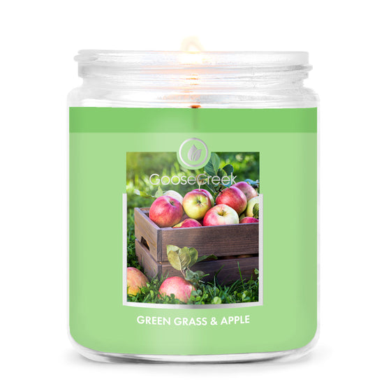 Green Grass & Apple 7oz Single Wick Candle