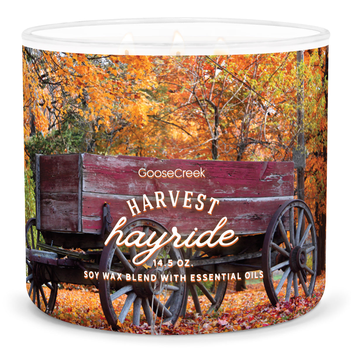 Harvest Hayride Large 3-Wick Candle