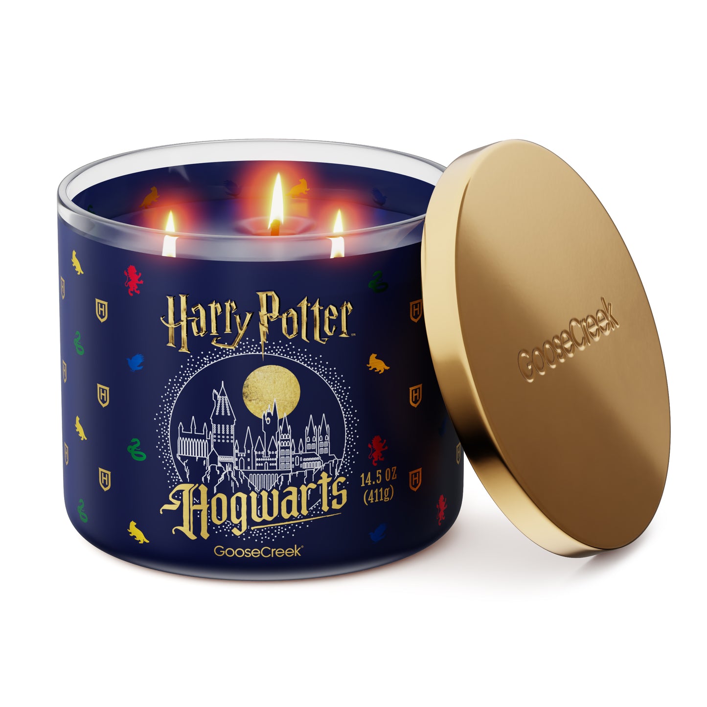 Hogwarts 3-Wick Harry Potter Candle