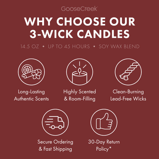 Hogwarts 3-Wick Harry Potter Candle